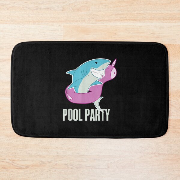 Item preview, Pool Party Inflatable Unicorn Float Funny Shark Swim designed and sold by RichardXRichard.