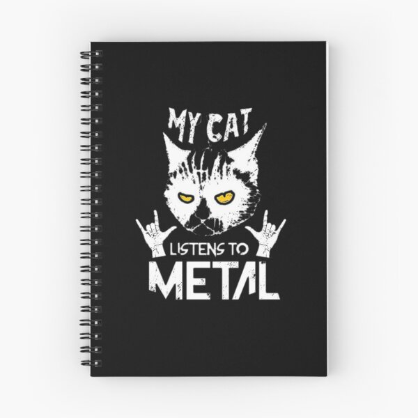 Item preview, My Cat Listens To Metal Black Metal Gothic Gift designed and sold by Barnissim.