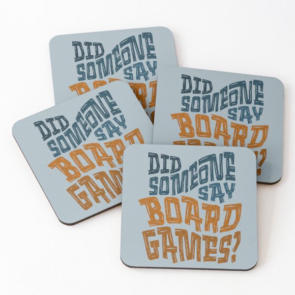 Item preview, Blue Orange Did Someone Say Board Games Typography designed and sold by TackyTime.