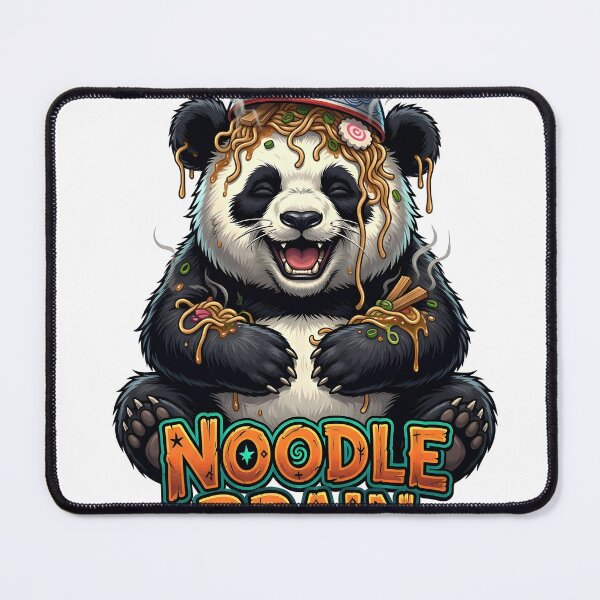Item preview, Funny Noodle Brain Panda - Kawaii Ramen Lover Chaotic Aesthetic designed and sold by The Grumpy Pet Club.