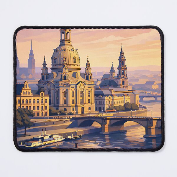 Item preview, Vintage Dresden Germany - Travel Art Poster designed and sold by FestivityFinds.