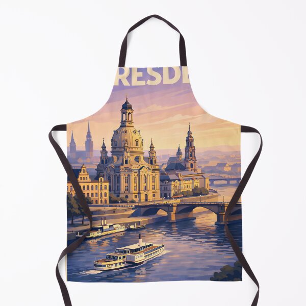 Item preview, Vintage Dresden Germany - Travel Art Poster designed and sold by FestivityFinds.