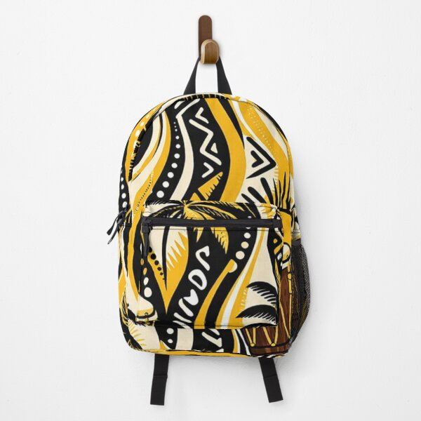 Item preview, Garifuna Drum & Palm Pattern | Bold Tropical Caribbean Design designed and sold by ezsketch25.