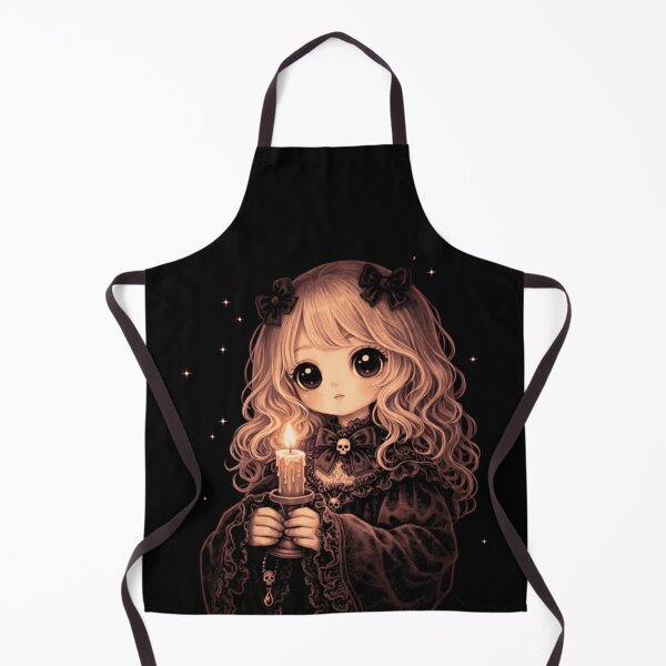 Item preview, Gothic Doll Candle – Dark Kawaii Victorian Aesthetic  designed and sold by printedartgoods.