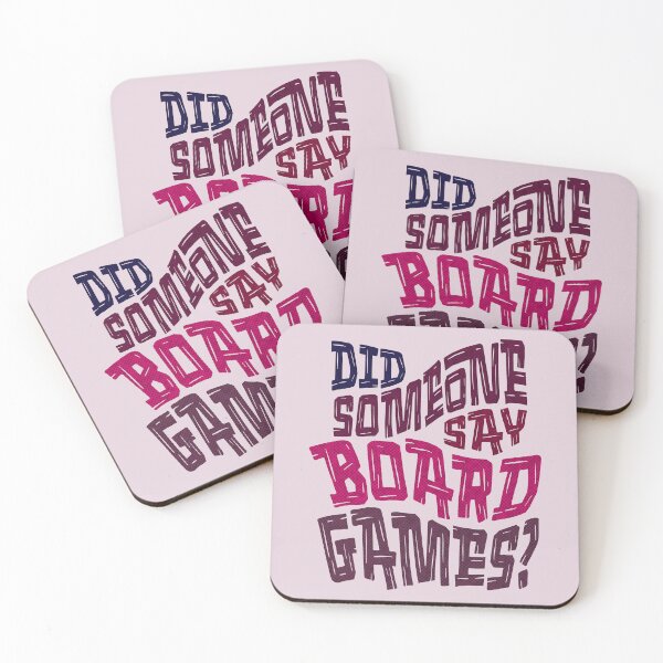 Item preview, Pink Purple Did Someone Say Board Games Typography designed and sold by TackyTime.