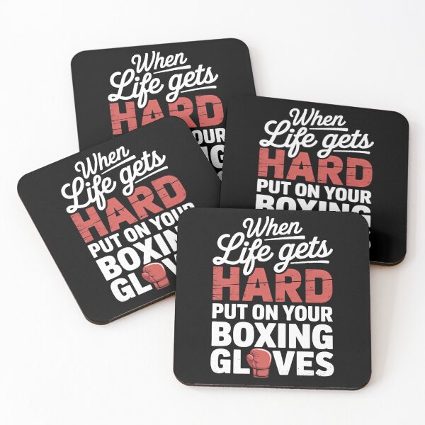 Item preview, When life gets hard put on your Boxing Gloves Fighting Boxer designed and sold by HellD3vil-Art.