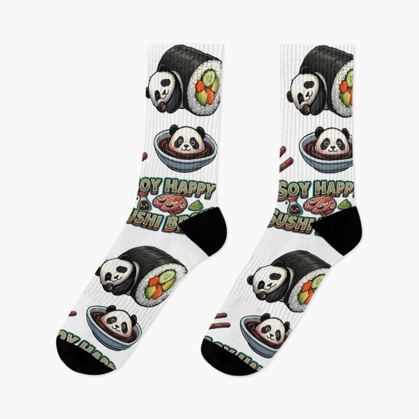 Item preview, Kawaii Panda Sushi Sticker Sheet - Funny Japanese Foodie Aesthetic Pack designed and sold by The Grumpy Pet Club.