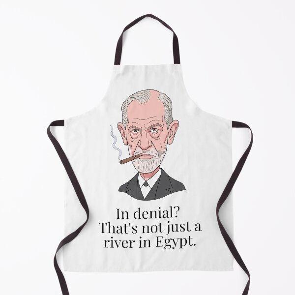 Item preview, Freud "In Denial? That's Not Just a River in Egypt" - Psychology Humor Design for Mugs, Stickers, Tees - Gift for Psych Students, Therapists designed and sold by MellowSphere.