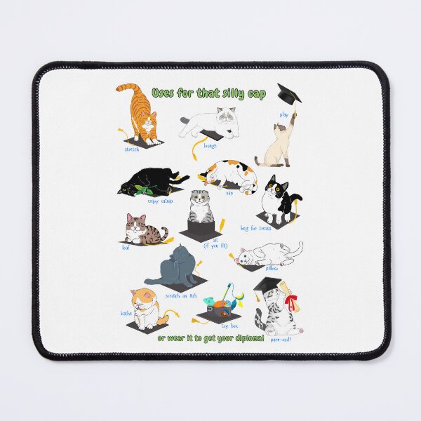 Item preview, Cat Humor Uses for Graduation Cap designed and sold by MYCatStuff.