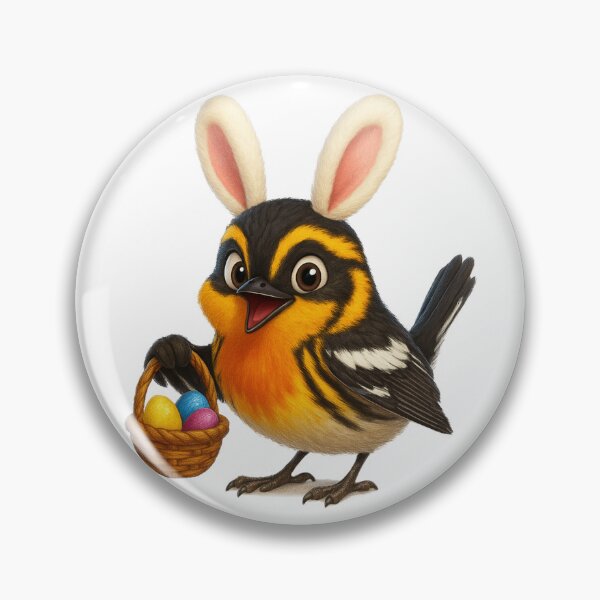 Item preview, Easter Blackburnian Warbler designed and sold by Sillytoe.