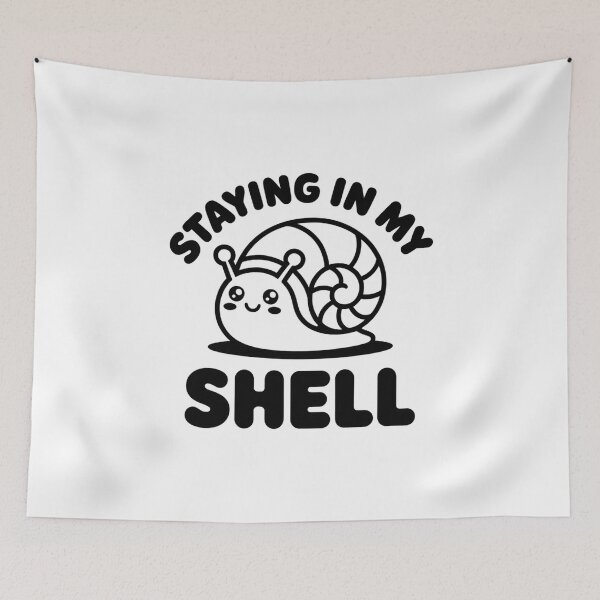 Item preview, Funny Staying In My Shell Snail - Cute Introvert Protection Sticker designed and sold by Mr-wow.