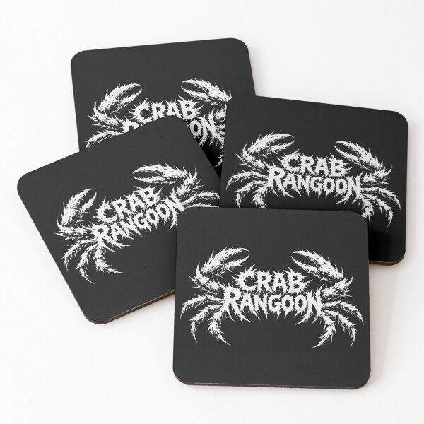 Item preview, Funny Crab Rangoon Meme Death Metal Logo designed and sold by Eh Plus Designs.