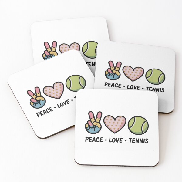 Item preview, Peace Love Tennis Cute for Women Teen Little Girls Pastel designed and sold by HellD3vil-Art.