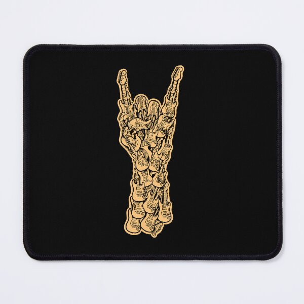 Item preview, Rock Hand Guitar Design | Electric Guitar Collage Rock & Roll Shirt designed and sold by Lempo Studio.