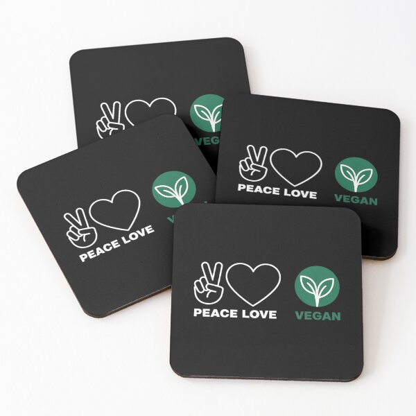 Item preview, Peace, Love Vegan Vegan Lover Vegan Food Lover designed and sold by HellD3vil-Art.