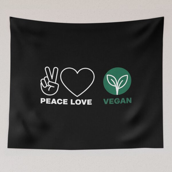 Item preview, Peace, Love Vegan Vegan Lover Vegan Food Lover designed and sold by HellD3vil-Art.