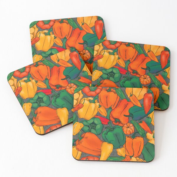 Item preview, Farmers Market Peppers designed and sold by latheandquill.