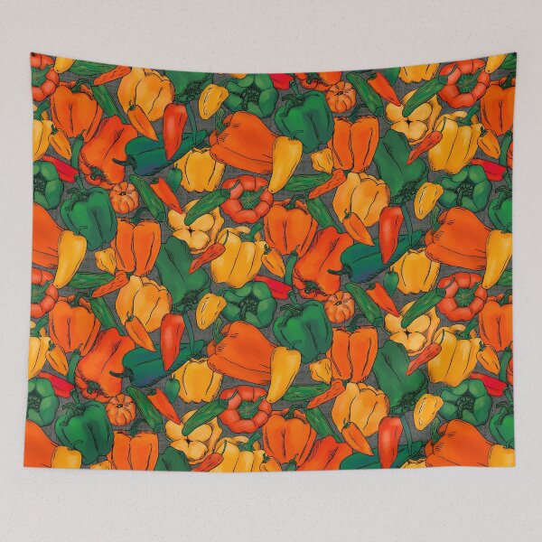 Item preview, Farmers Market Peppers designed and sold by latheandquill.