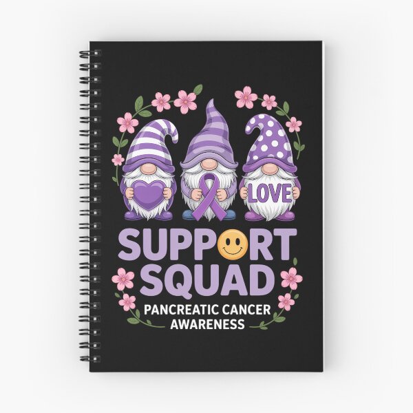 Item preview, Support Squad Pancreatic Cancer Awareness Gnome Ribbon designed and sold by HellD3vil-Art.