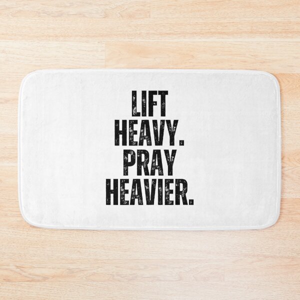 Item preview, Lift Heavy Pray Heavier Weightlifting Motivation designed and sold by snowry.