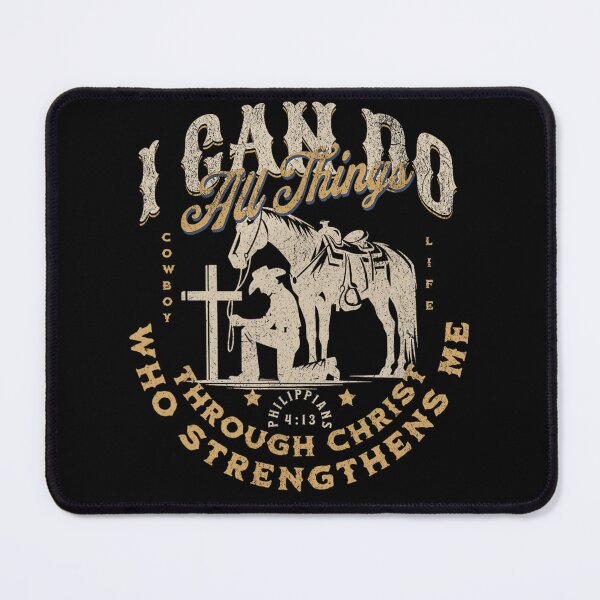 Item preview, I Can Do All Things Through Christ Philippians 4:13 Christian Cowboy designed and sold by alber-garnell.