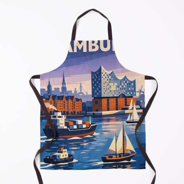 Item preview, Vintage Hamburg Germany Travel Sticker  designed and sold by FestivityFinds.