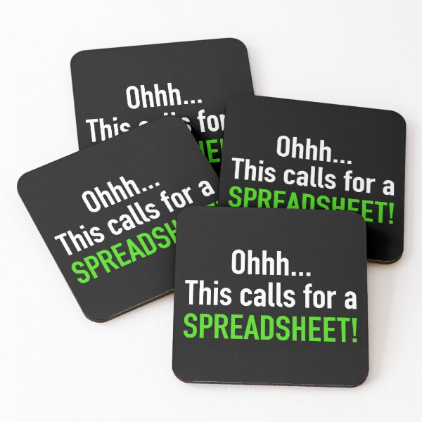 Item preview, Ohhh This Calls For A Spreadsheet! - Funny Accounting designed and sold by kamaniyavidya.