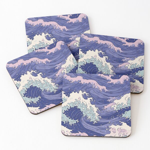 Item preview, Cerulean Surge: Pastel Tide Illustration designed and sold by Jimakmo.