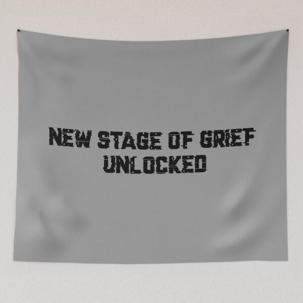 Item preview, New Stage of Grief (black version) designed and sold by SSDoodles.