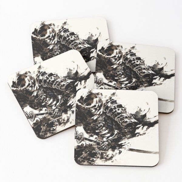 Item preview, Skeleton Samurai – Sumi-e Ink Warrior, Japanese Skull Ronin Art designed and sold by Mr-BUSHIDOU.