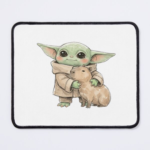 Item preview, BABY YODA WITH CAPYBARA designed and sold by LIS AND MELIVERSO.