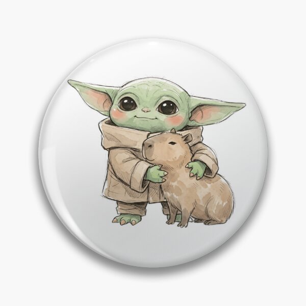 Artikelvorschau, BABY YODA MIT CAPYBARA entworfen und verkauft von LIS AND MELIVERSO.