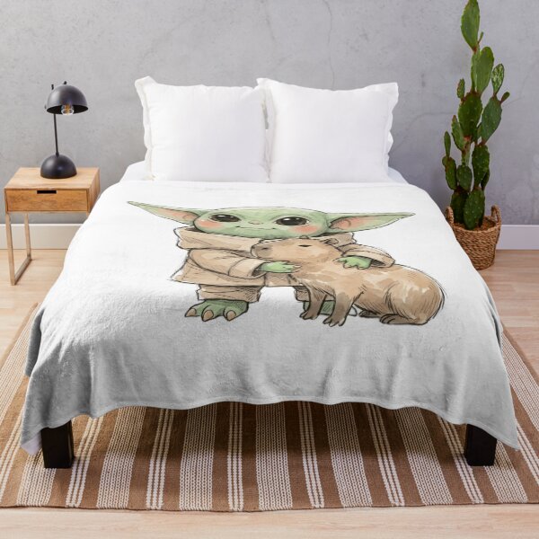 Item preview, BABY YODA WITH CAPYBARA designed and sold by LIS AND MELIVERSO.