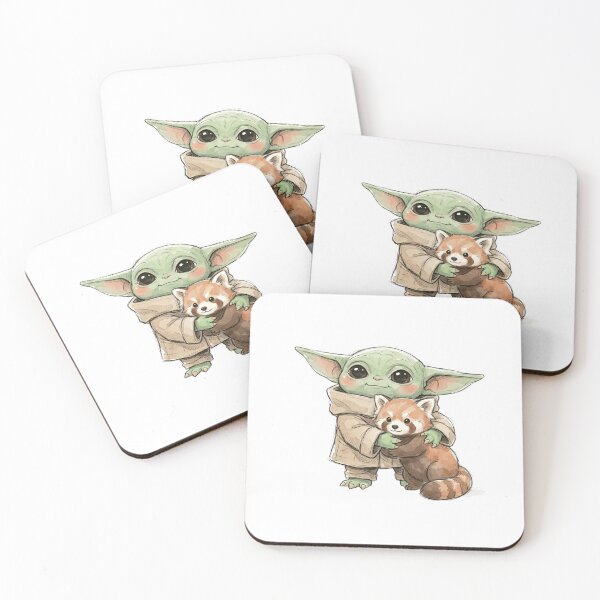 Item preview, BABY YODA WITH RED PANDA designed and sold by LIS AND MELIVERSO.