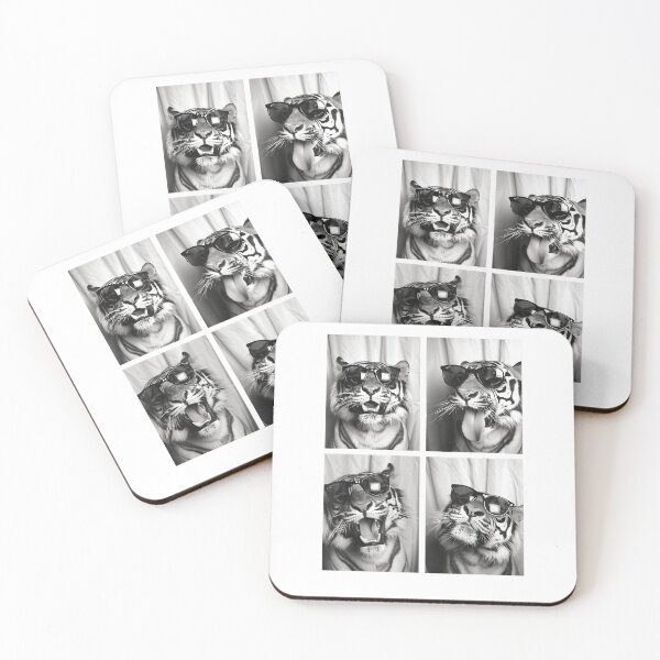 Item preview, Cute Tigers with Sunglasses Cool Feline Animals Photo Booth designed and sold by alber-garnell.