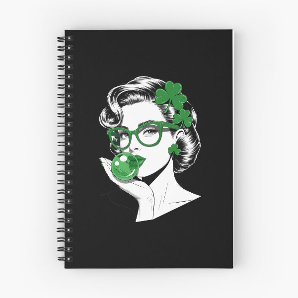 Item preview, St. Patricks Day Green Woman Blowing Bubble designed and sold by VENOM0RIOT.