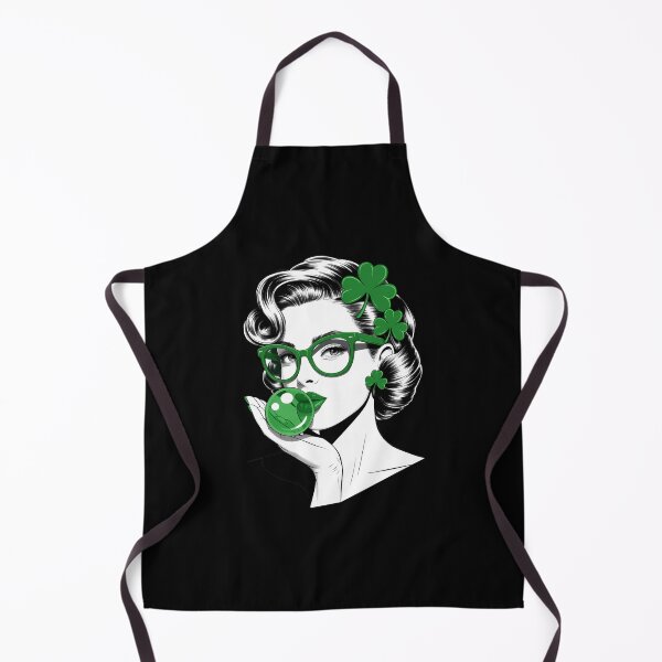 Item preview, St. Patricks Day Green Woman Blowing Bubble designed and sold by VENOM0RIOT.