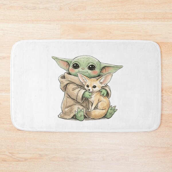 Item preview, BABY YODA WITH FENNEC FOX designed and sold by LIS AND MELIVERSO.