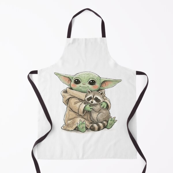 Item preview, BABY YODA WITH RACCOON designed and sold by LIS AND MELIVERSO.
