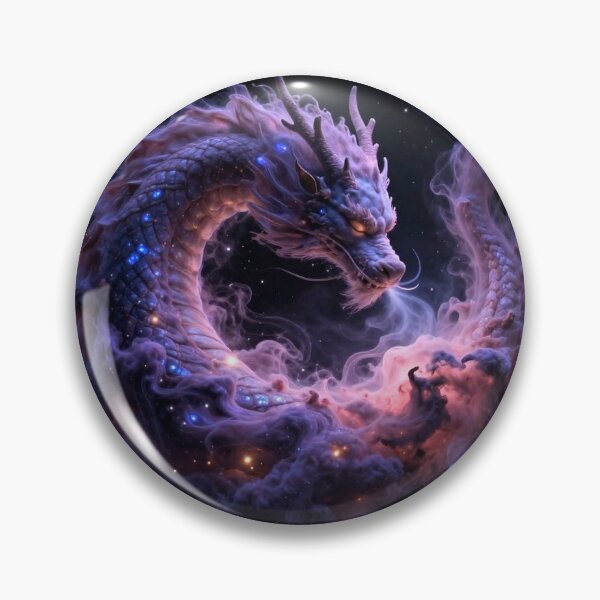 Item preview,  Nebula Dragon — Cosmic Serpent Made of Stardust and Purple Nebula Mist designed and sold by MystArt1.