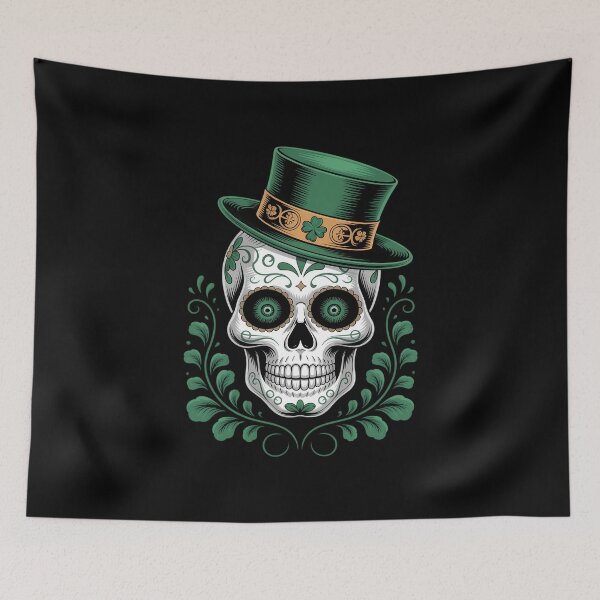 Item preview, Sugar Bone Skeleton Paddy Shamrock Saint Patrick Day designed and sold by VENOM0RIOT.