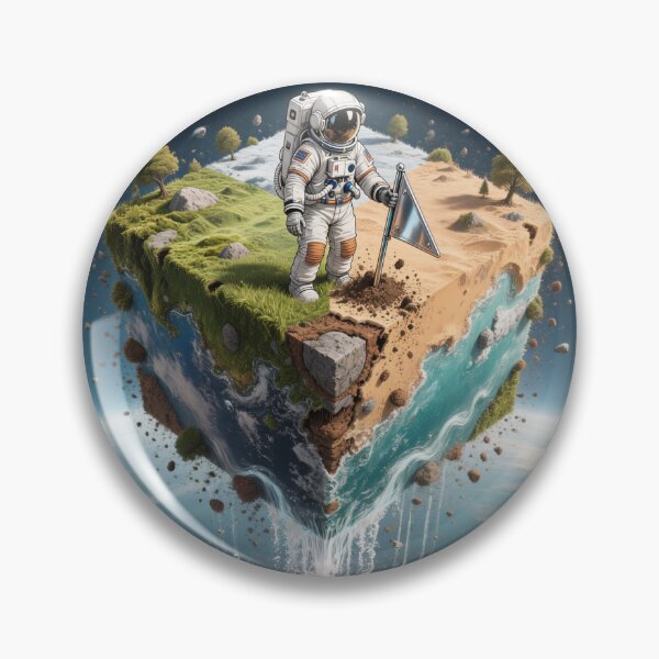 Item preview, Astronaut on a Floating Mini Planet designed and sold by MystArt1.