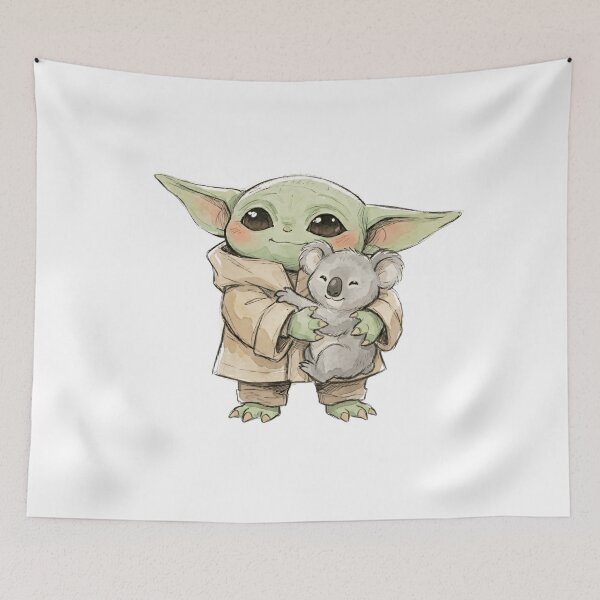 Item preview, BABY YODA WITH KOALA designed and sold by LIS AND MELIVERSO.