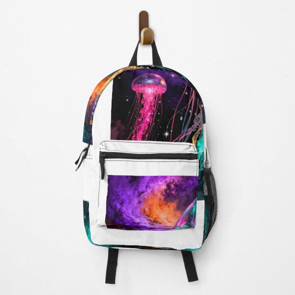 Item preview, Nebula Jellyfish — Giant Translucent Cosmic Jellyfish Drifting Through a Colorful Nebula designed and sold by MystArt1.