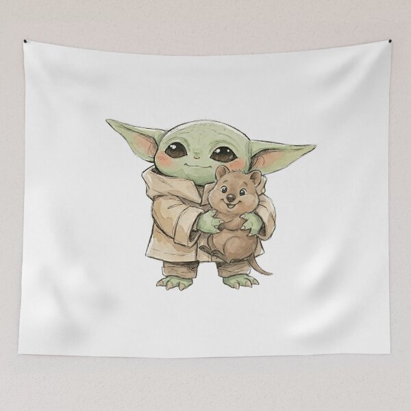 Artikelvorschau, BABY YODA MIT QUOKKA entworfen und verkauft von LIS AND MELIVERSO.