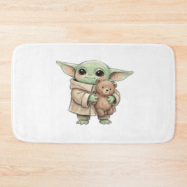 Item preview, BABY YODA WITH BROWN BEAR designed and sold by LIS AND MELIVERSO.