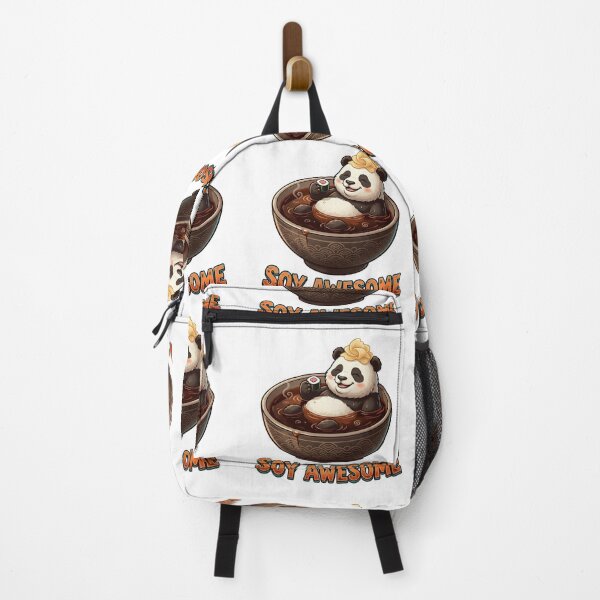 Item preview, Funny Panda Soy Sauce Spa - Soy Awesome Kawaii Food Pun designed and sold by The Grumpy Pet Club.