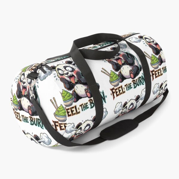 Item preview, Funny Wasabi Panda Spicy Reaction - Feel The Burn Kawaii Food Pun designed and sold by The Grumpy Pet Club.