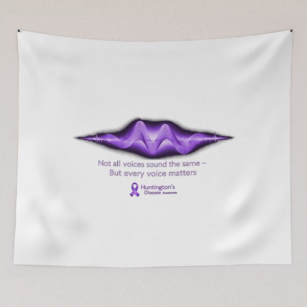 Item preview, Not All Voices Sound the Same – Huntington’s Disease Awareness Design designed and sold by Mirgonhood.