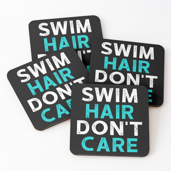 Item preview, Swim Hair Don't Care - Funny Swimming Gift designed and sold by kaneishiayuvi.